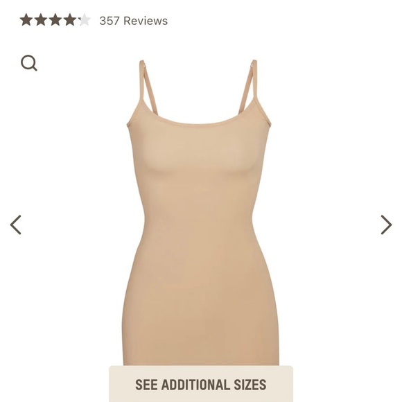 SKIMS- FITS EVERYBODY SLIP DRESS - Picture 3 of 4